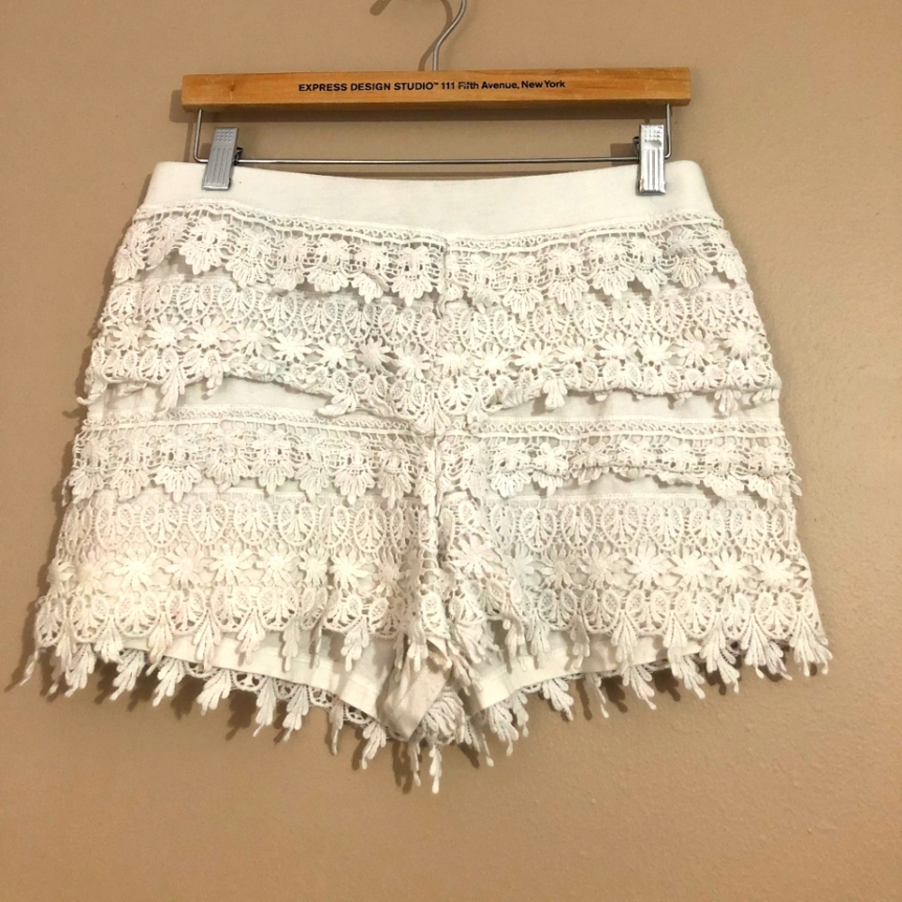 Express All Over Lace Shorts